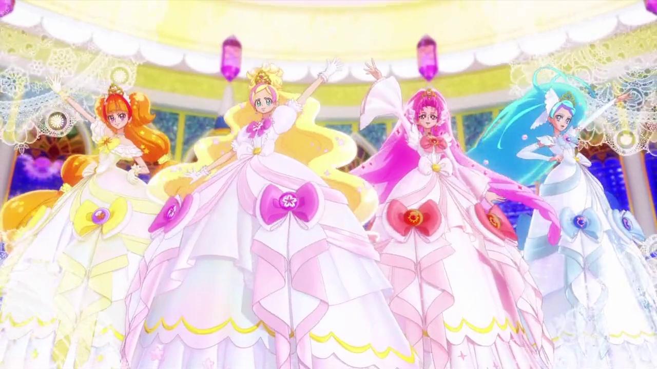 Video Go Princess Pretty Cure Mode Elegant Premium Cherry Coral Galaxy And Sun And 5806