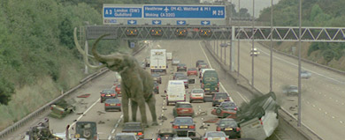 Columbian mammoth in city preview
