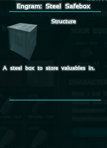ark primitive steel safebox