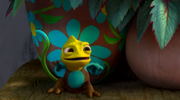 Pascal's hiding from Rapunzel