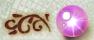 Very Large Shimmer Pink Orb