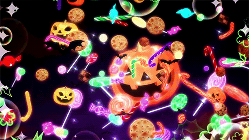 Resultado de imagem para halloween anime tumblr gif