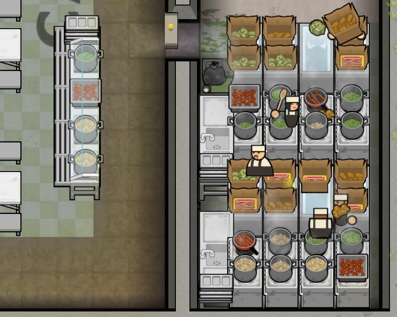 prison architect wiki staff meals