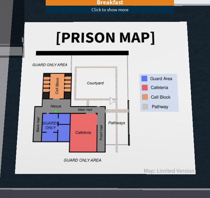 Schedule Prison Life Roblox Wiki Fandom - roblox map layout