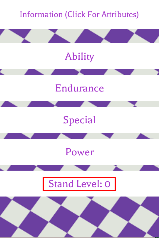 Twoh Project Jojo Stats