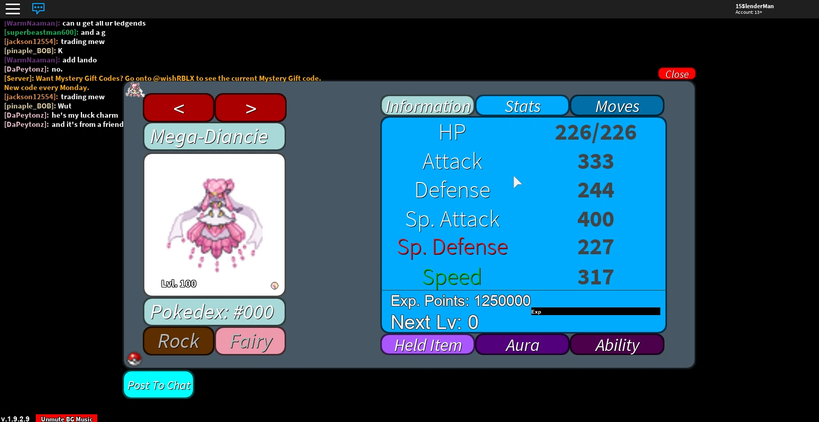 Project Pokemon Mystery Gift Codes Roblox