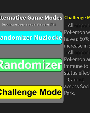 Challenge Mode Project Pokemon Wiki Fandom