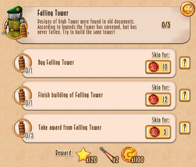 Tasks - Falling Tower