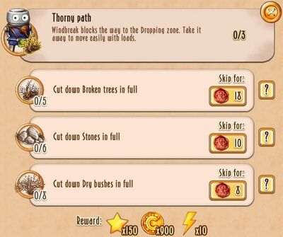 Tasks - Thorny path