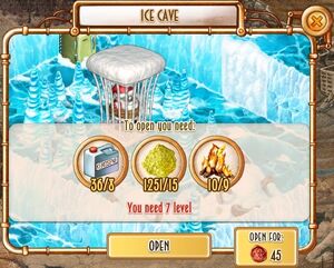 Ice Cave - unlock panel