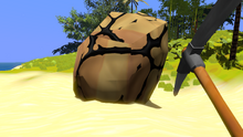 Un-minealble boulder