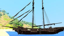 RedOldPirateShip