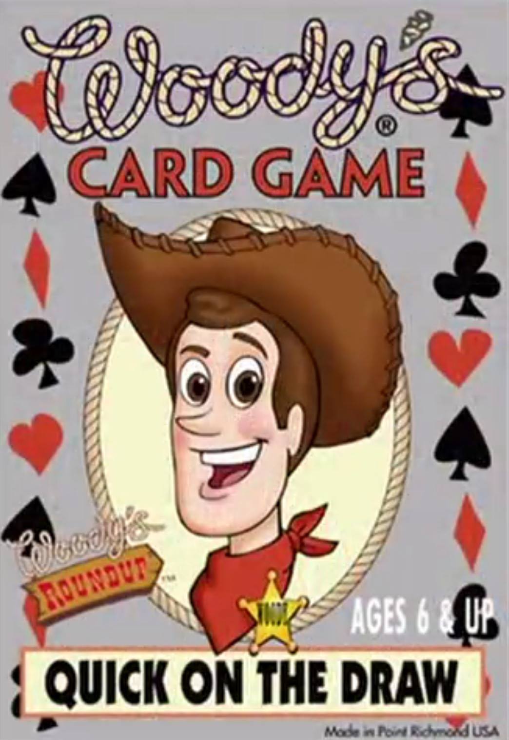 Toy Story 2 Woody's Roundup Quick On The Draw Card Game Property