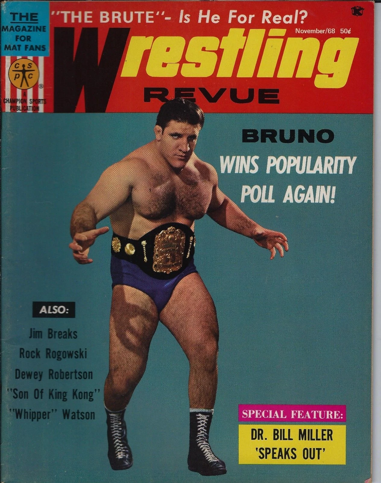 Wrestling Revue November 1968 Pro Wrestling FANDOM powered by Wikia