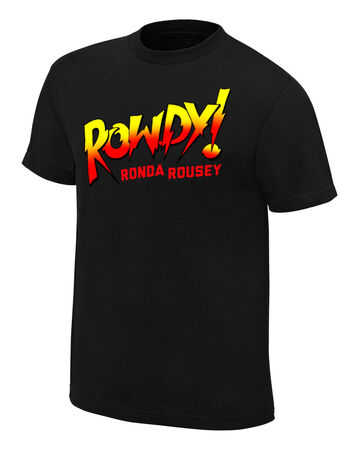 Ronda Rousey Rowdy Ronda Rousey Youth Black Authentic T Shirt Pro Wrestling Fandom