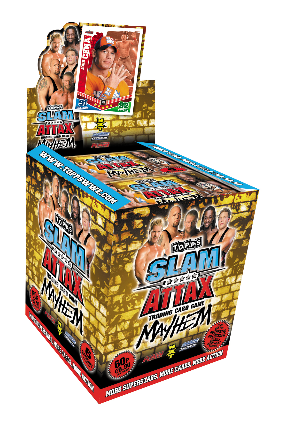 2010 TOPPS SLAM ATTAX MAYHEM WWE TRADE CARDS CHAMPION CARDS CHOOSE FROM