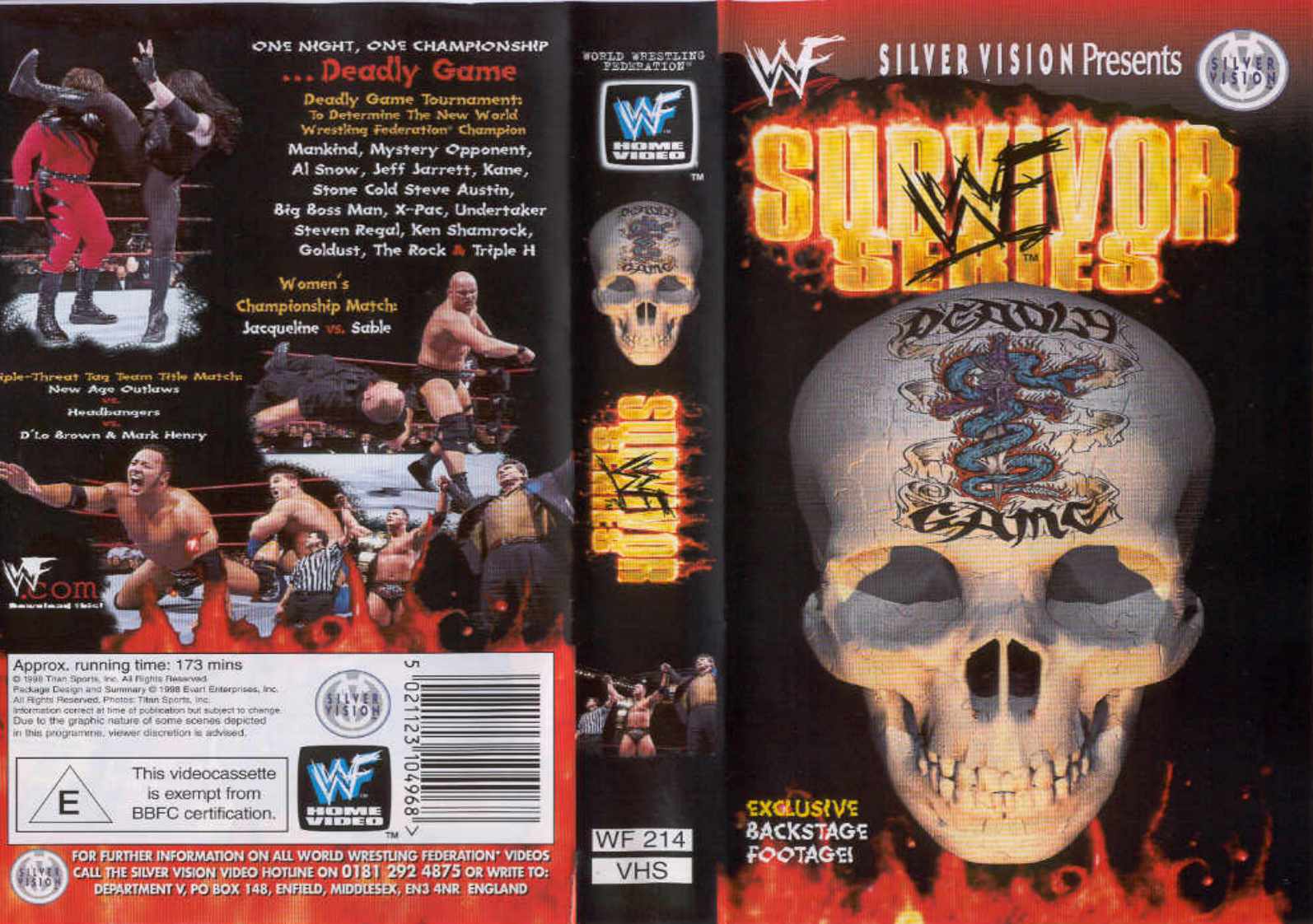 Image  Survivor Series 1998 DVD.jpg  Pro Wrestling  FANDOM powered