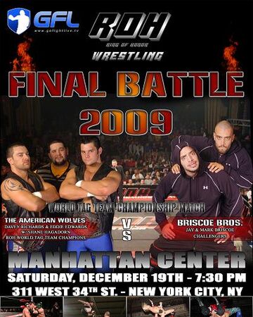Roh Final Battle 2009 Pro Wrestling Fandom