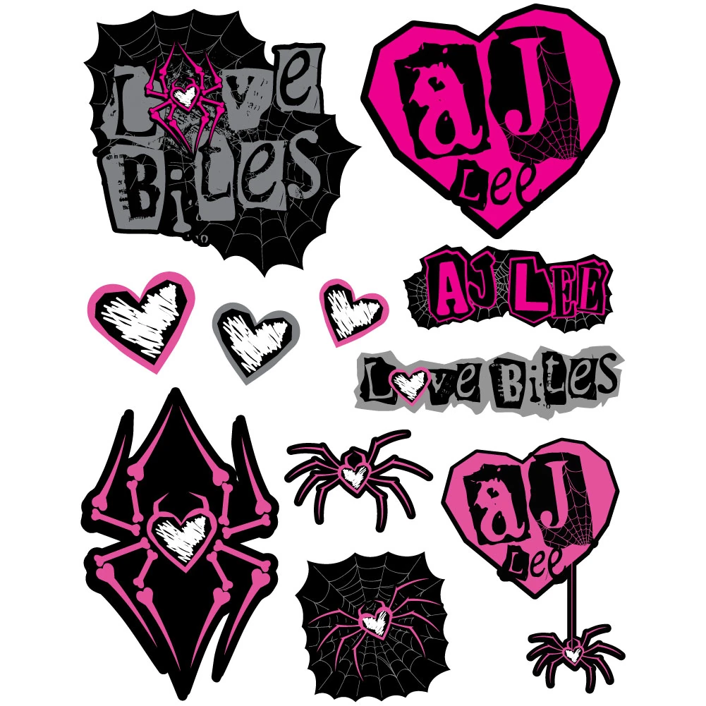 Image AJ Lee Love Decals.jpg Pro Wrestling FANDOM powered by Wikia