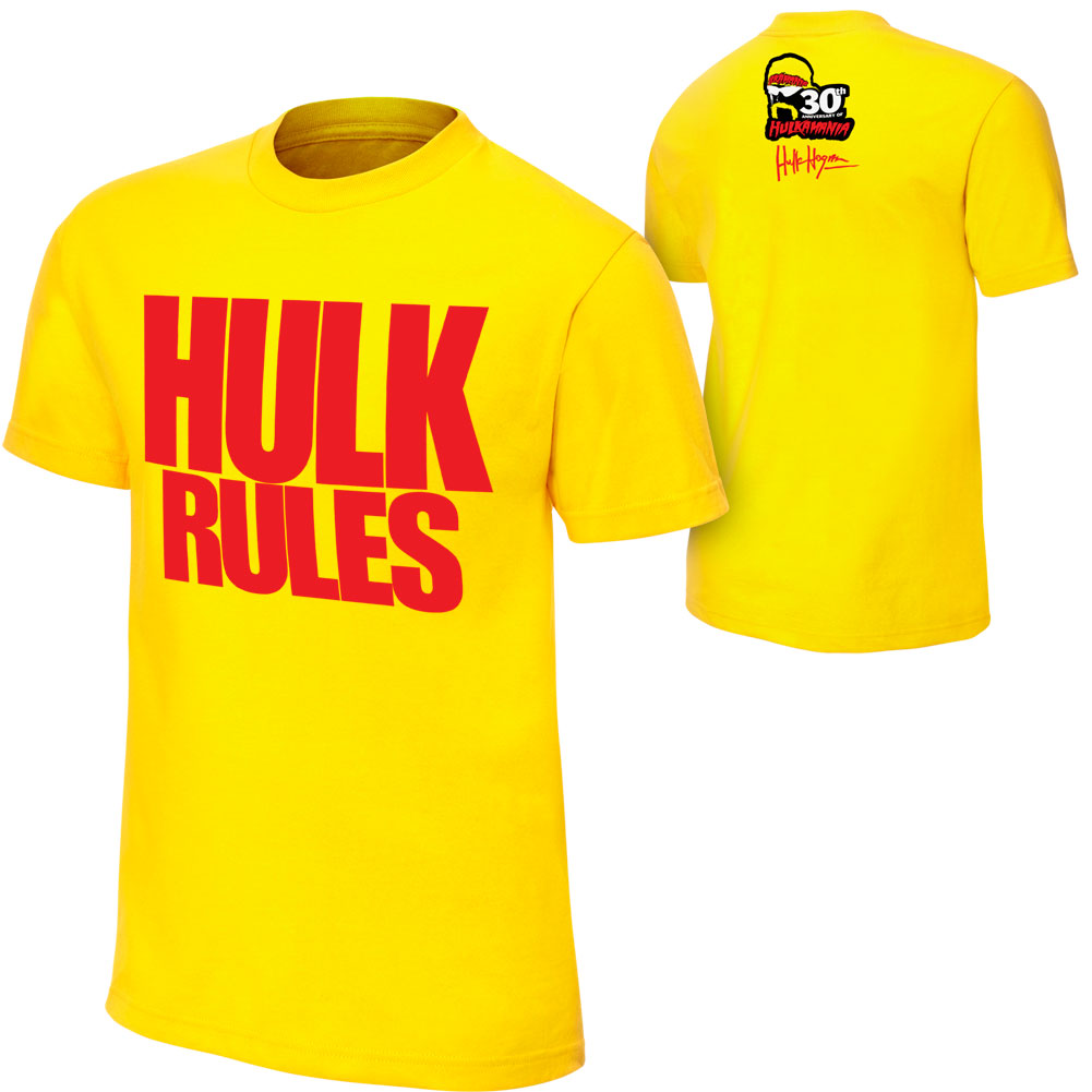 Hulk Hogan "Hulk Rules" 30th Anniversary TShirt Pro Wrestling FANDOM powered by Wikia