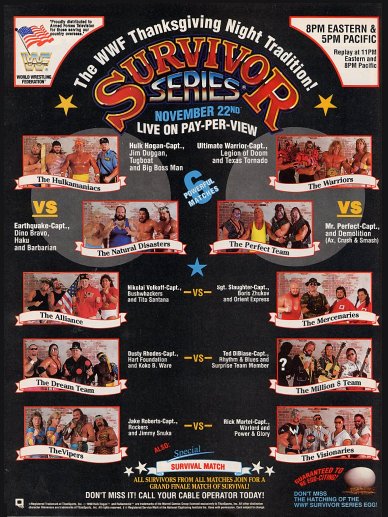 Survivor Series 1990  Pro Wrestling  FANDOM powered by Wikia