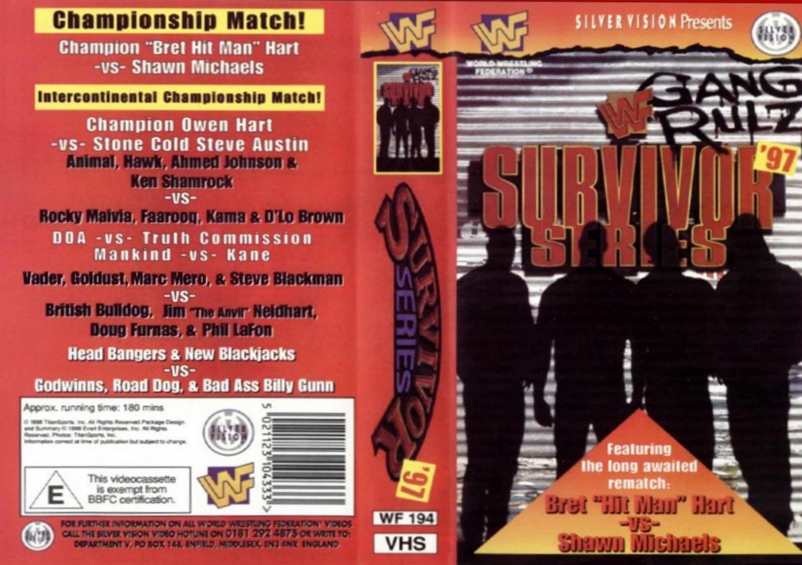 Resultado de imagen para wwe survivor series 1997 poster
