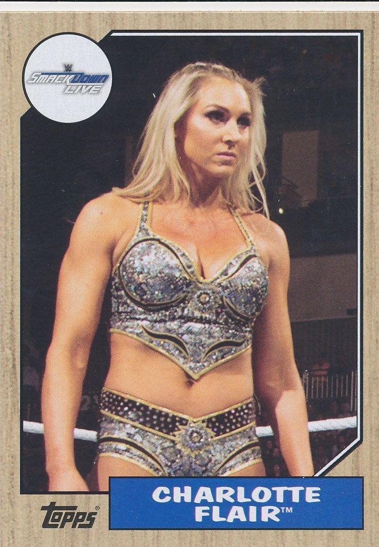 2017 Wwe Heritage Wrestling Cards Topps Charlotte Flair No19 Pro Wrestling Fandom 