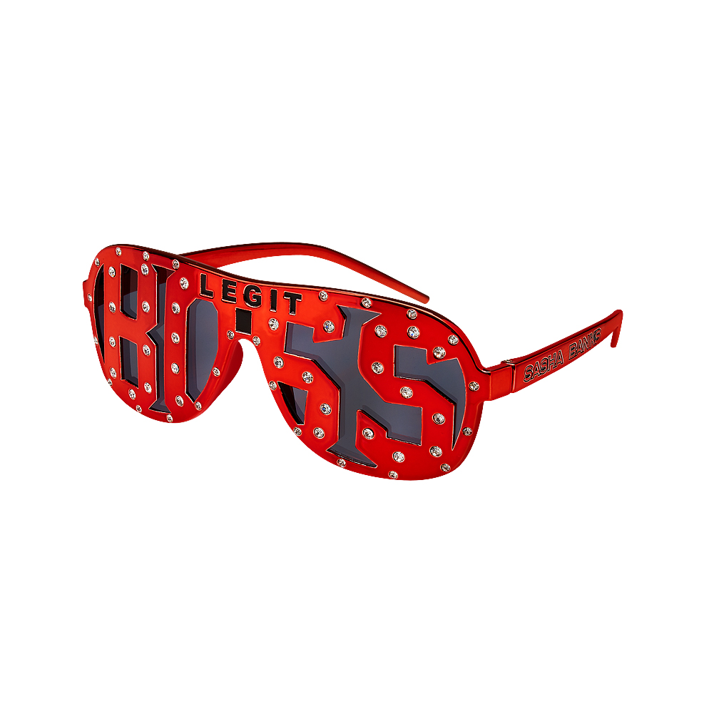 Sasha Banks Legit Boss Red Studded Sunglasses Pro