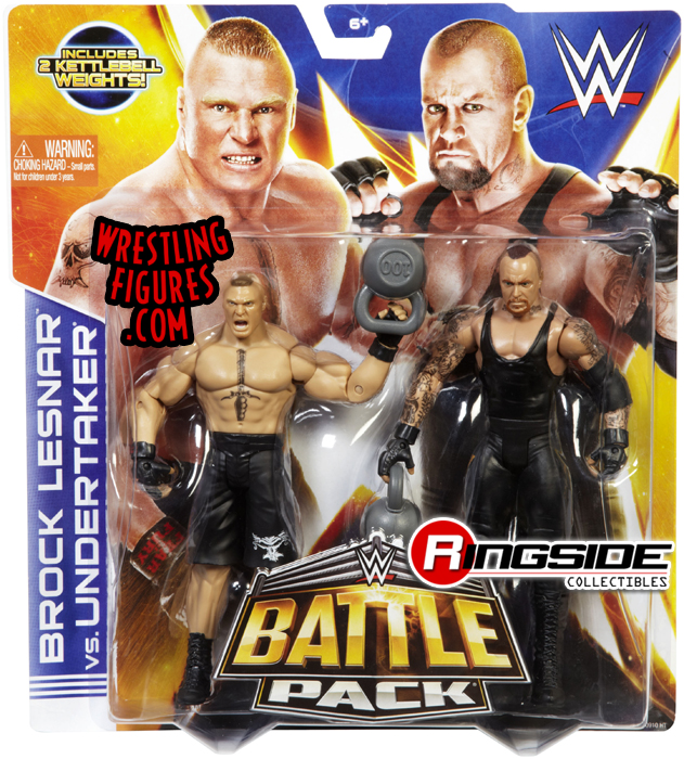Seth Rollins /& Brock Lesnar-WWE Battle Packs 63 Mattel Toy Action Figures