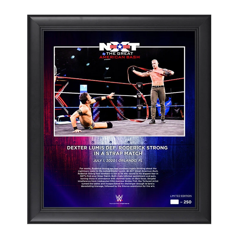 NXT: Great American Bash Dexter Lumis 15x17 Commemorative ...