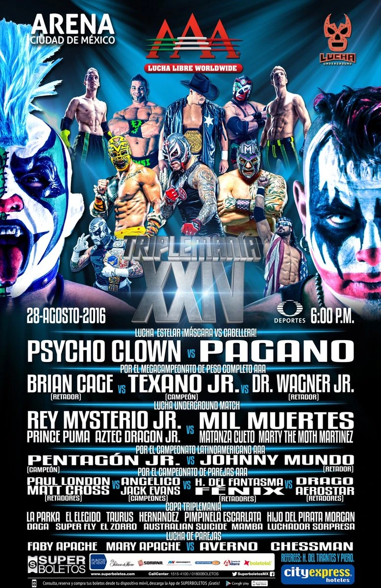 Triplemania Xxiv Pro Wrestling Fandom