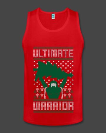 Ultimate Warrior 2016 Limited Edition Ugly Red Christmas Tank