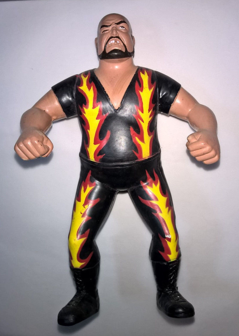 bam bam bigelow action figure with breakaway table then now forever