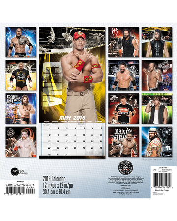 Wwe 2016 Wall Calendar Pro Wrestling Fandom