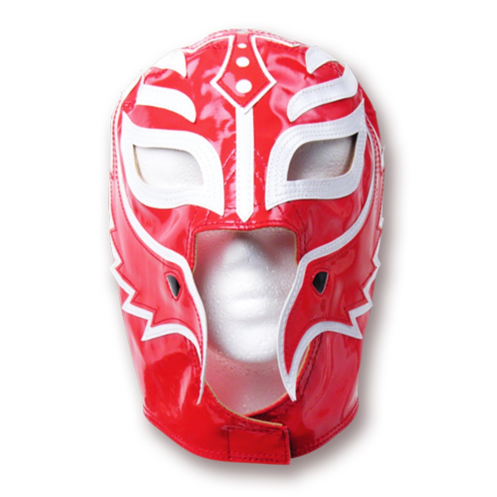 Rey Mysterio Red White Half Mask Pro Wrestling Fandom