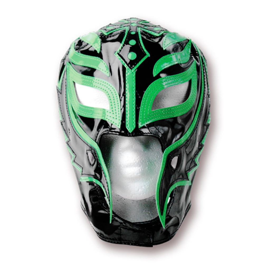 Rey Mysterio Half Green Black Replica Mask Pro Wrestling Fandom