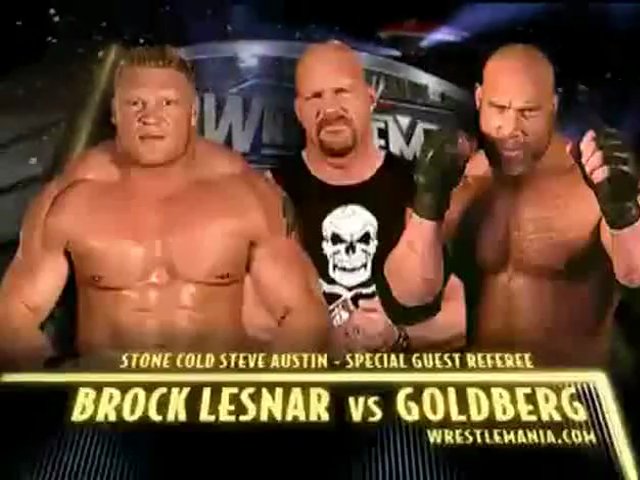 Goldberg accepts Brock Lesnar's WrestleMania challenge: photos