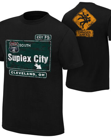 Brock Lesnar Suplex City Cleveland Authentic T Shirt Pro Wrestling Fandom