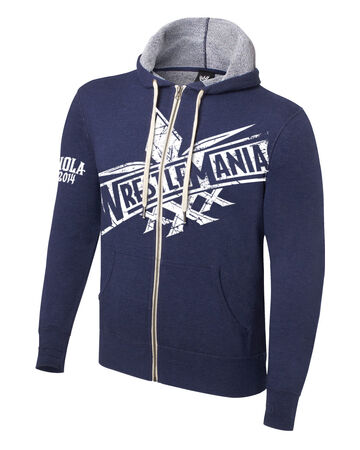 Wrestlemania 30 Lightweight Full Zip Hoodie Sweatshirt Pro