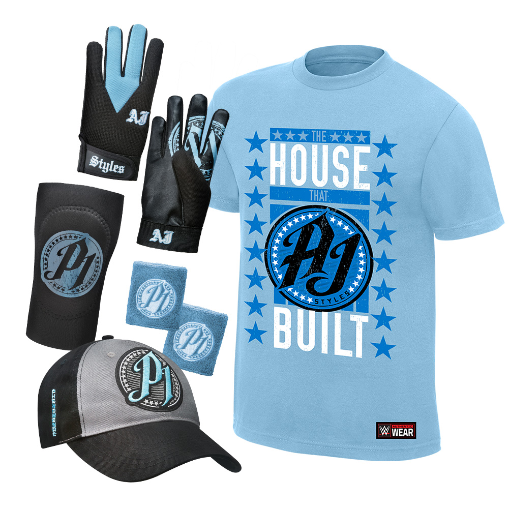 Aj Styles The House That Aj Built Youth T Shirt Package Pro - wwe t shirt roblox
