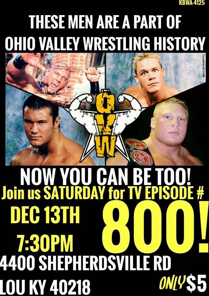 December 20, 2014 Ohio Valley Wrestling results Pro Wrestling Fandom