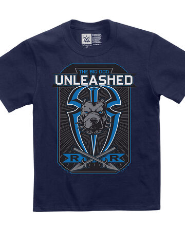 Roman Reigns Big Dog Unleashed Youth Authentic T Shirt Pro Wrestling Fandom
