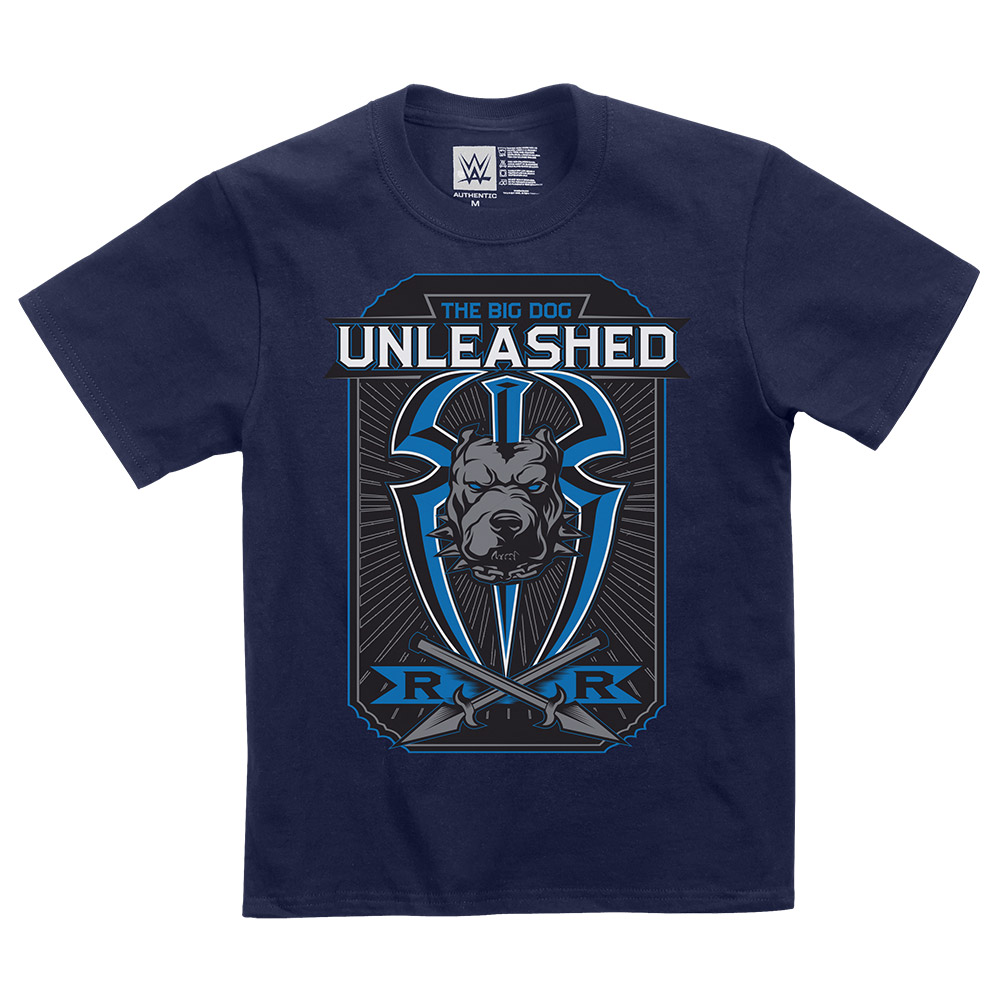 Roman Reigns Big Dog Unleashed Youth Authentic T Shirt Pro Wrestling Fandom