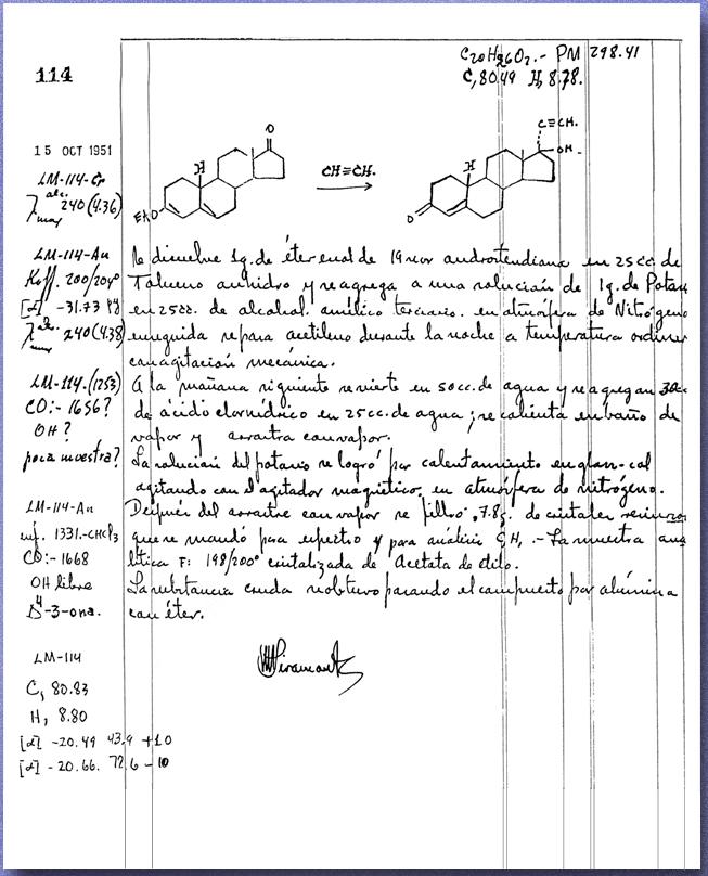 organic chemistry lab notebook