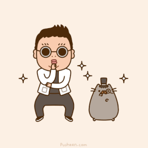 fancy pusheen