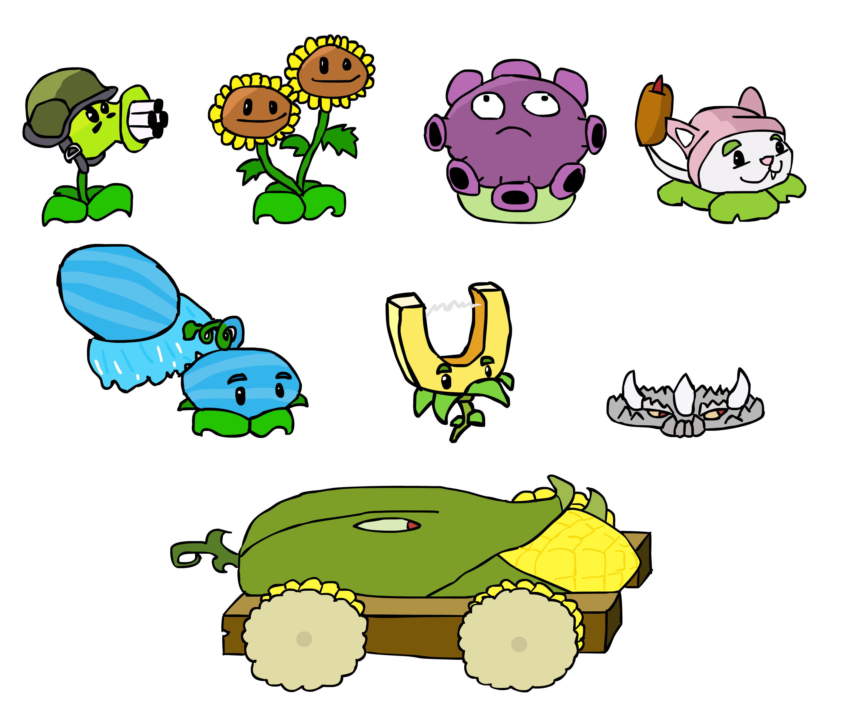 plants vs zombies characters