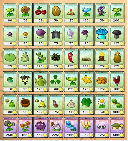 image all plant seed packets png plants vs zombies character