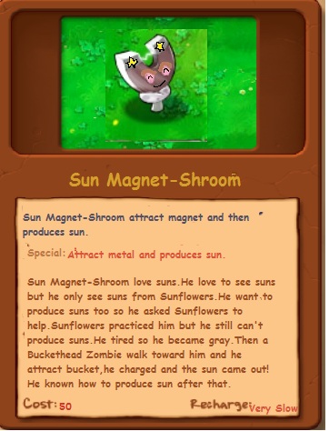Sun Magnet-Shroom | Plants vs. Zombies Character Creator Wiki | FANDOM
