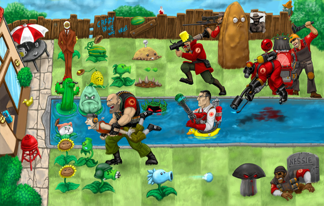 Survival Pool TF2 Plants Vs Zombies Crossover Wiki FANDOM