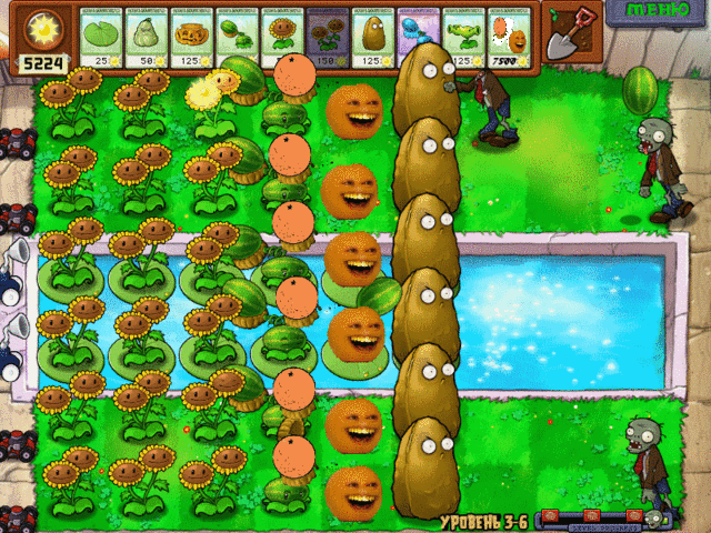 Annoying Orange vs Plants vs Zombies [Saturday Supercut ...